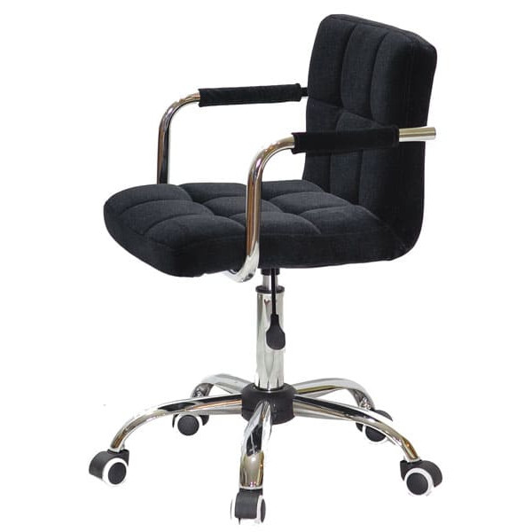 Стілець Onder Mebli Arno-Arm CH-Office Чорний B-1011 Оксамит-3