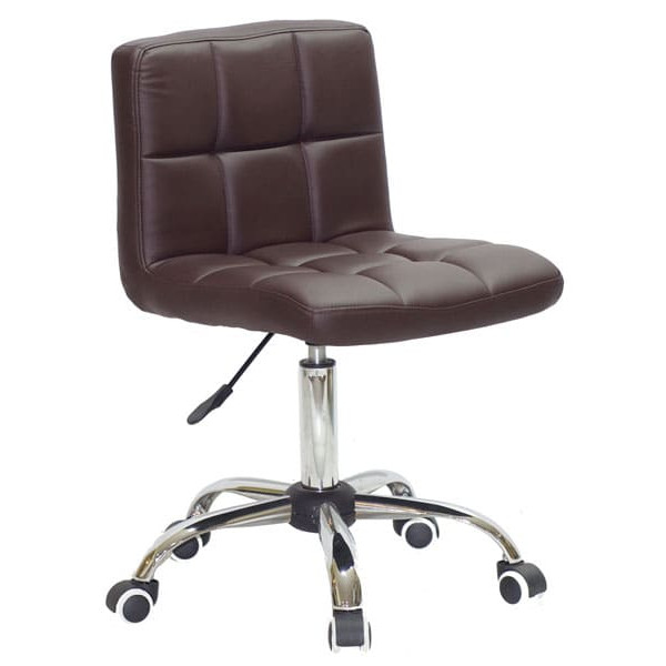 Стілець Onder Mebli Arno CH-Office Темно-коричневий 1015 Екошкіра-0
