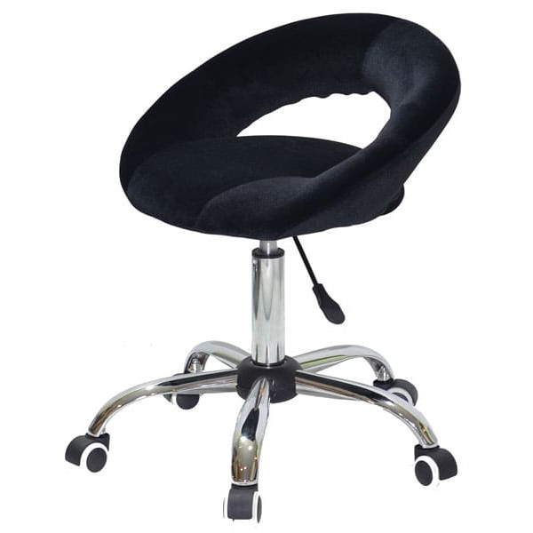 Стілець Onder Mebli Holy CH-Office Чорний B-1011 Оксамит-1