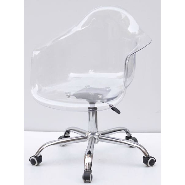 Стілець Onder Mebli Leon Carbon Office Прозорий-1