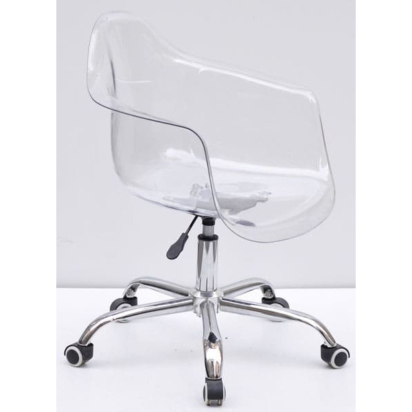 Стілець Onder Mebli Leon Carbon Office Прозорий-3