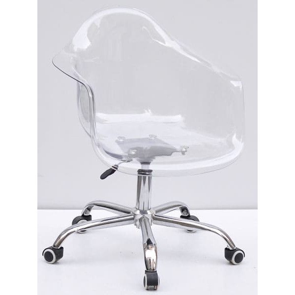 Стілець Onder Mebli Leon Carbon Office Прозорий-0