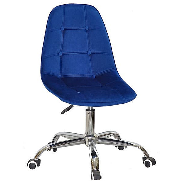 Стілець Onder Mebli Alex Office Синій B-6 Оксамит-0