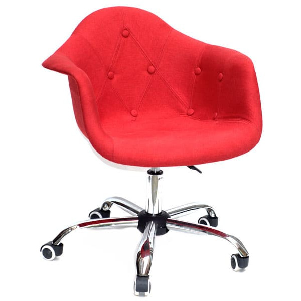 Стул Onder Mebli Leon Soft Office Красный K-9 Вискоза-0