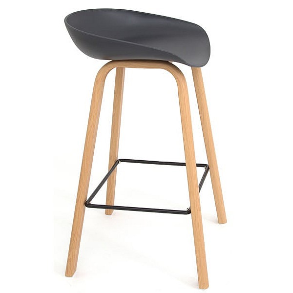 Напівбарний стілець Onder Mebli Konor BAR 65 Антрацит 01-0