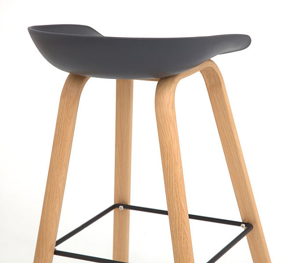 Барний стілець Onder Mebli Konor BAR 75 Антрацит 01-2