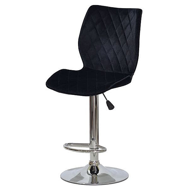 Барний стілець Onder Mebli Toni BAR CH-BASE Чорний B-1011 Оксамит-1