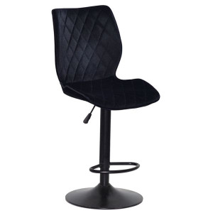 Барний стілець Onder Mebli Toni BAR BK-BASE Чорний B-1011 Оксамит