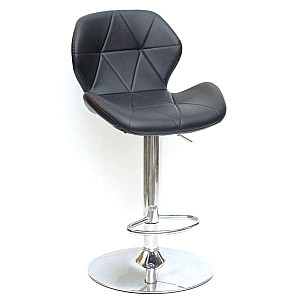 Барний стілець Onder Mebli Invar BAR CH - BASE Чорний Екошкіра