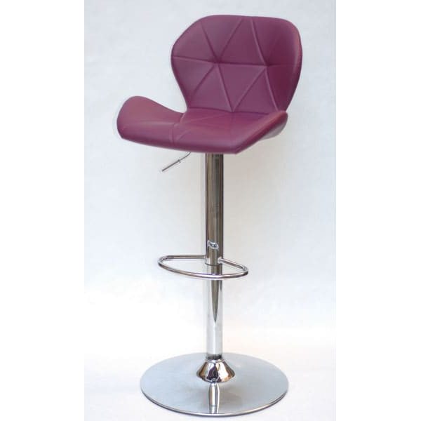 Барний стілець Onder Mebli Invar BAR CH - BASE Пурпур 61 Екошкіра-1
