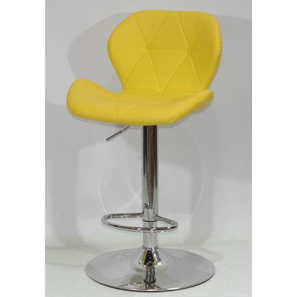 Барный стул Onder Mebli Invar BAR CH - BASE Желтый 12 Экокожа-1