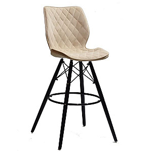 Барний стілець Onder Mebli Nolan BAR 75 - BK Бежевий B-1005 Оксамит