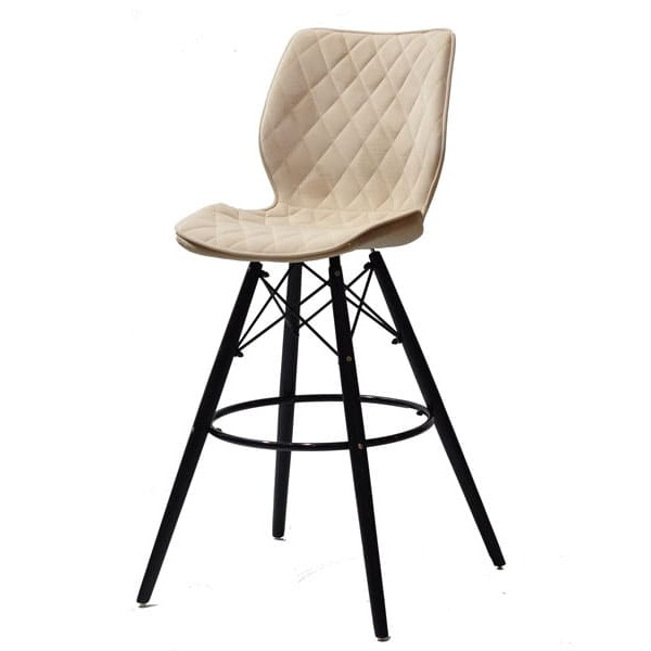 Барный стул Onder Mebli Nolan BAR 75 - BK Бежевый B-1005 Бархат-1