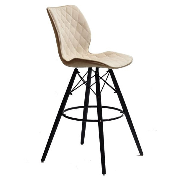 Барный стул Onder Mebli Nolan BAR 75 - BK Бежевый B-1005 Бархат-2