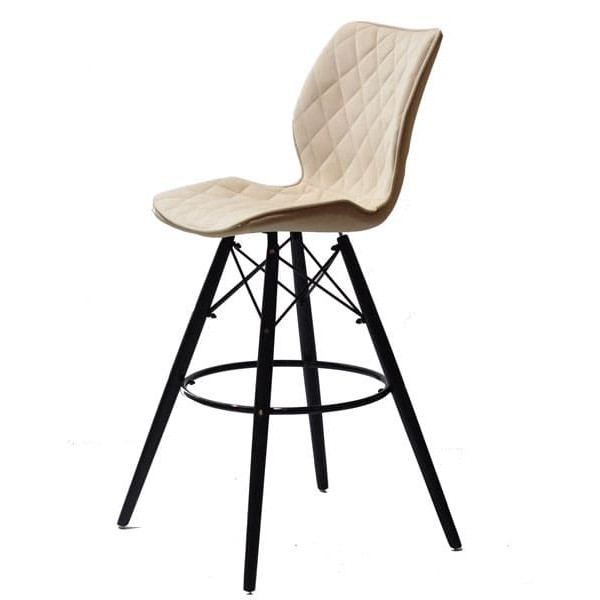 Барный стул Onder Mebli Nolan BAR 75 - BK Бежевый B-1005 Бархат-3