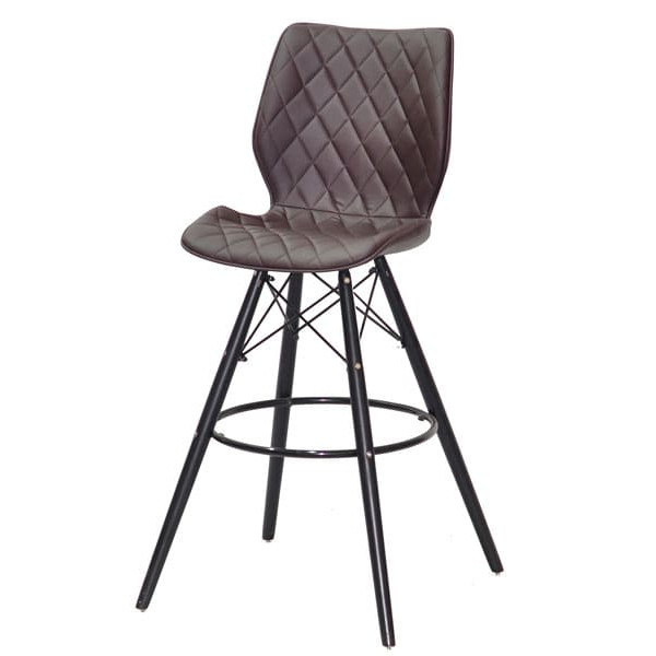 Барний стілець Onder Mebli Nolan BAR 75 - BK Коричневий 1015 Екошкіра-1