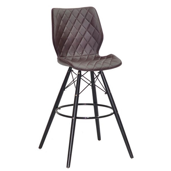 Барний стілець Onder Mebli Nolan BAR 75 - BK Коричневий 1015 Екошкіра-0