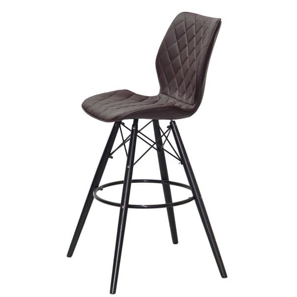 Барний стілець Onder Mebli Nolan BAR 75 - BK Коричневий 1015 Екошкіра-3
