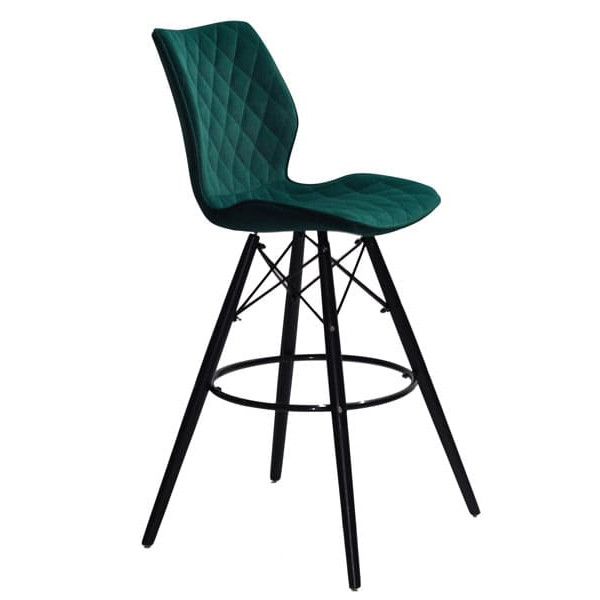 Барный стул Onder Mebli Nolan BAR 75 - BK Зеленый B-1003 Бархат-2