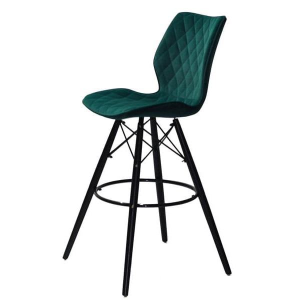 Барный стул Onder Mebli Nolan BAR 75 - BK Зеленый B-1003 Бархат-3