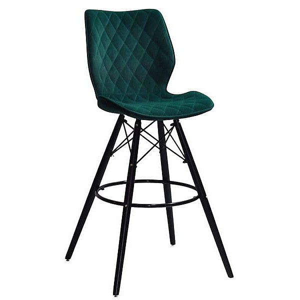 Барный стул Onder Mebli Nolan BAR 75 - BK Зеленый B-1003 Бархат-0