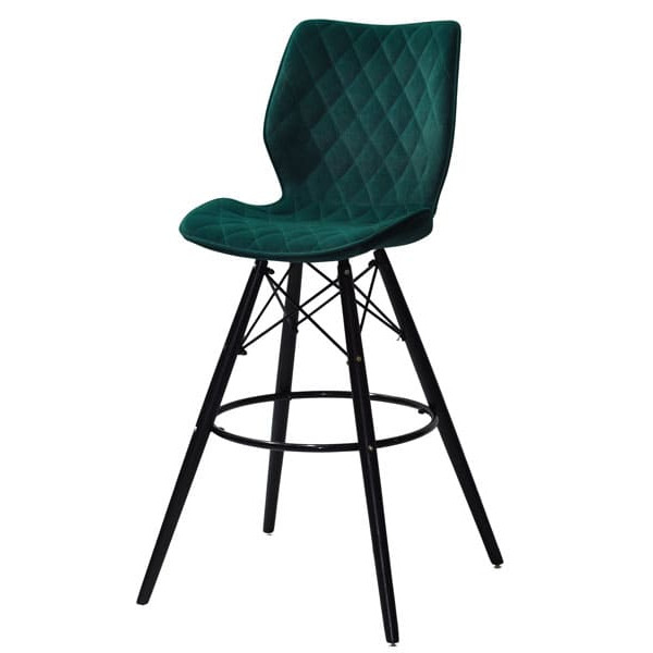 Барный стул Onder Mebli Nolan BAR 75 - BK Зеленый B-1003 Бархат-1