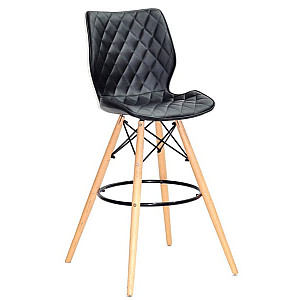 Барный стул Onder Mebli Nolan BAR 75 Черный Экокожа