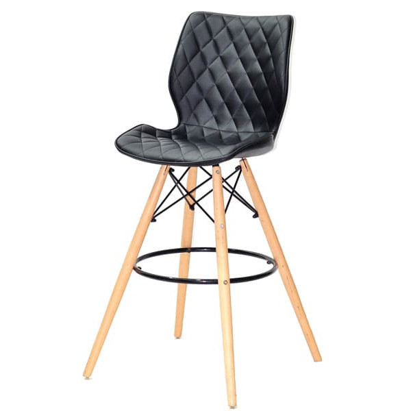 Барний стілець Onder Mebli Nolan BAR 75 Чорний Екошкіра-1