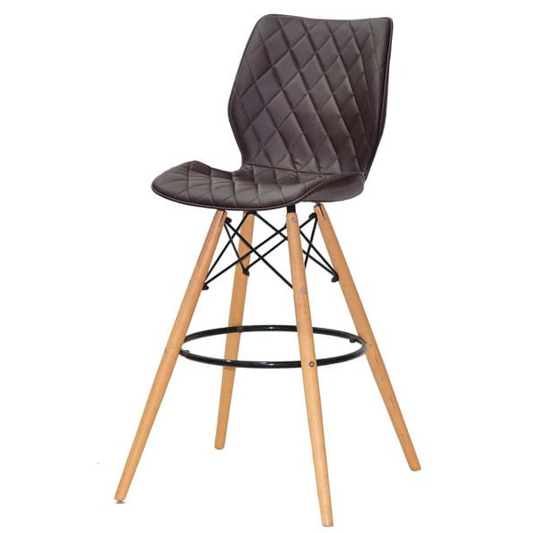 Барный стул Onder Mebli Nolan BAR 75 Коричневый 1015 Экокожа-1