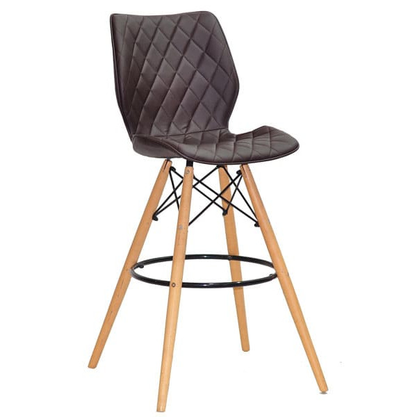 Барный стул Onder Mebli Nolan BAR 75 Коричневый 1015 Экокожа-0