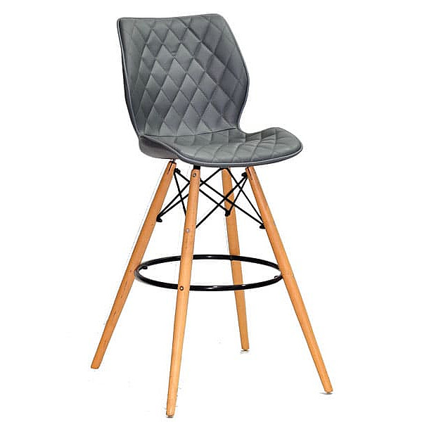 Барный стул Onder Mebli Nolan BAR 75 Серый 1001 Экокожа-0