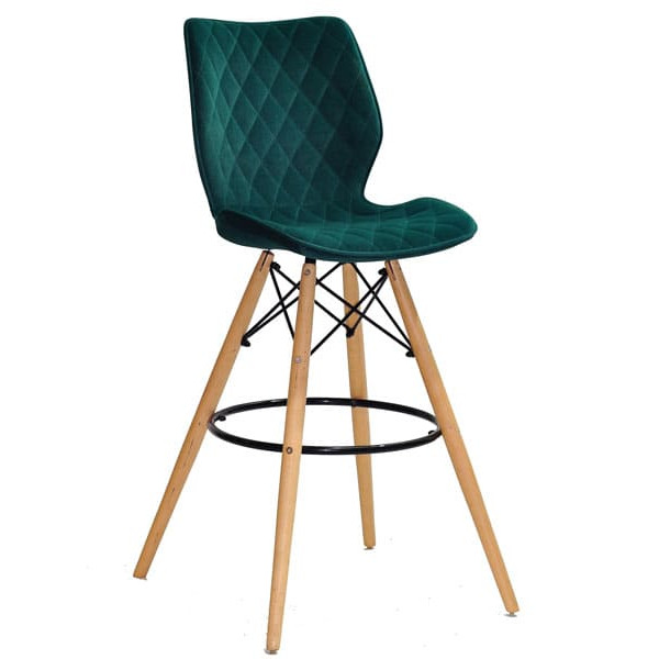 Барный стул Onder Mebli Nolan BAR 75 Зеленый B-1003 Бархат-0