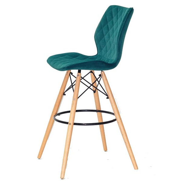 Барный стул Onder Mebli Nolan BAR 75 Зеленый B-1003 Бархат-3