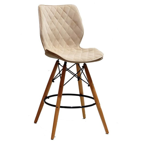 Напівбарний стілець Onder Mebli Nolan BAR 65 Бежевий B-1005 Оксамит-0