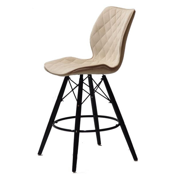 Напівбарний стілець Onder Mebli Nolan BAR 65 - BK Бежевий B-1005 Оксамит-3