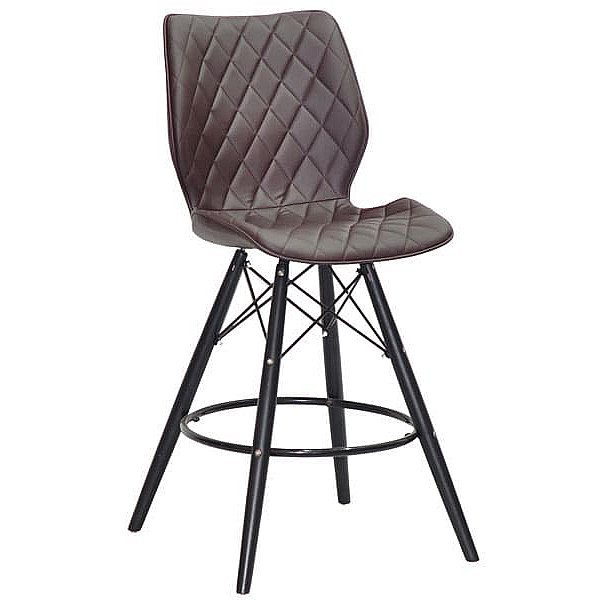 Напівбарний стілець Onder Mebli Nolan BAR 65 - BK Коричневий 1015 Екошкіра-0