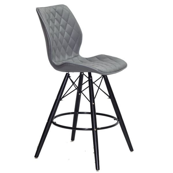 Напівбарний стілець Onder Mebli Nolan BAR 65 - BK Сірий 1001-2