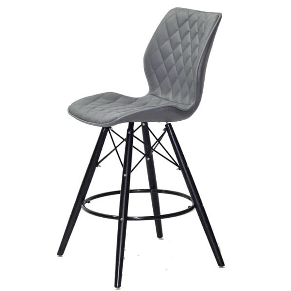Напівбарний стілець Onder Mebli Nolan BAR 65 - BK Сірий 1001-3