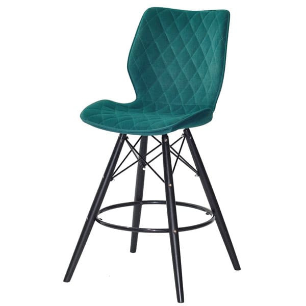 Полубарный стул Onder Mebli Nolan BAR 65 - BK Зеленый B-1003 Бархат-1