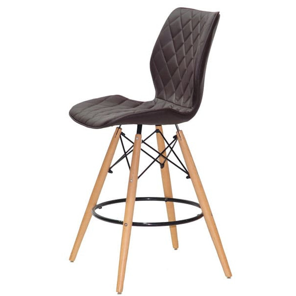 Полубарный стул Onder Mebli Nolan BAR 65 Коричневый 1015 Экокожа-2