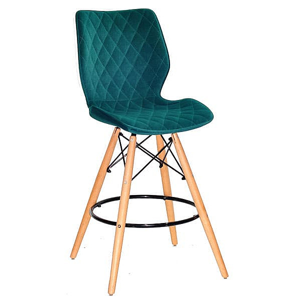 Полубарный стул Onder Mebli Nolan BAR 65 Зеленый B-1003 Бархат-0