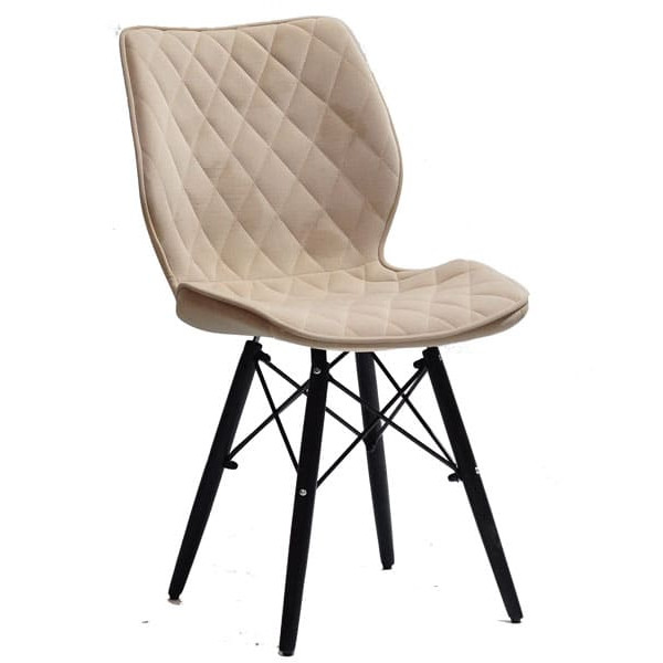 Стул Onder Mebli Nolan BK Бежевый B-1005 Бархат-0