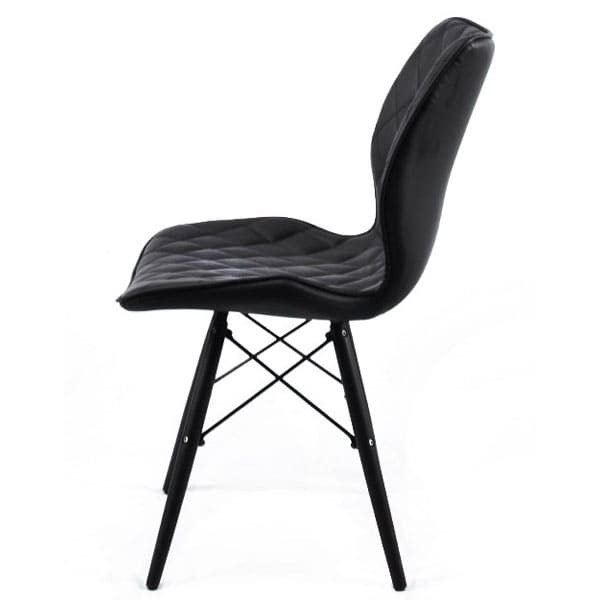 Стілець Onder Mebli Nolan BK Чорний Екошкіра-3