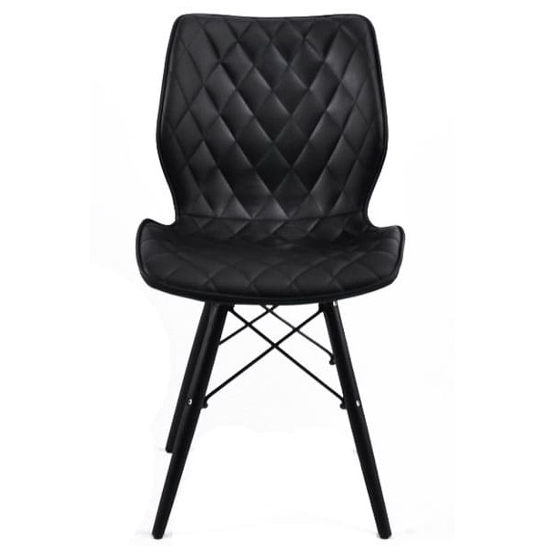 Стілець Onder Mebli Nolan BK Чорний Екошкіра-4