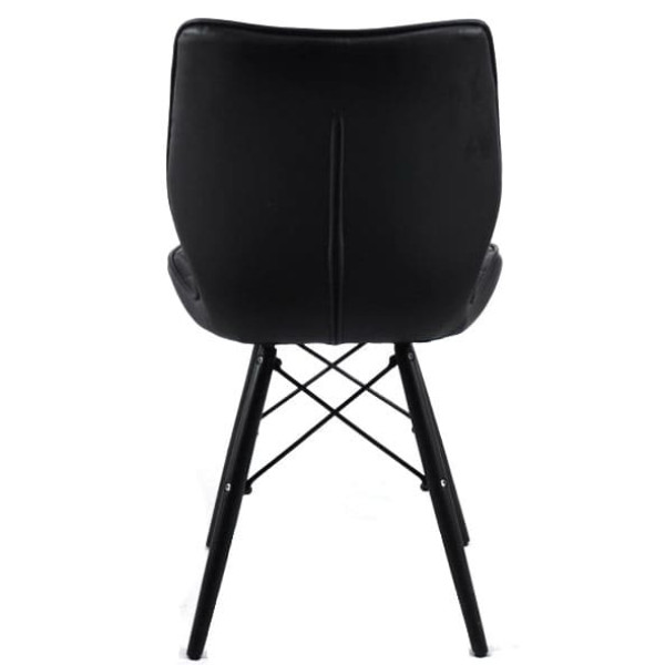 Стілець Onder Mebli Nolan BK Чорний Екошкіра-5
