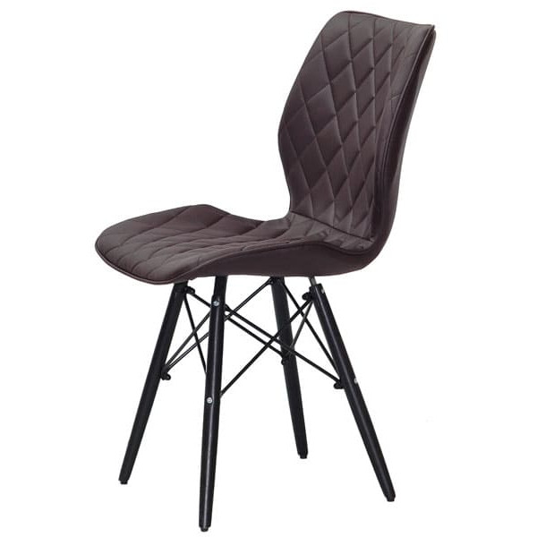 Стул Onder Mebli Nolan BK Коричневый 1015 Экокожа-3