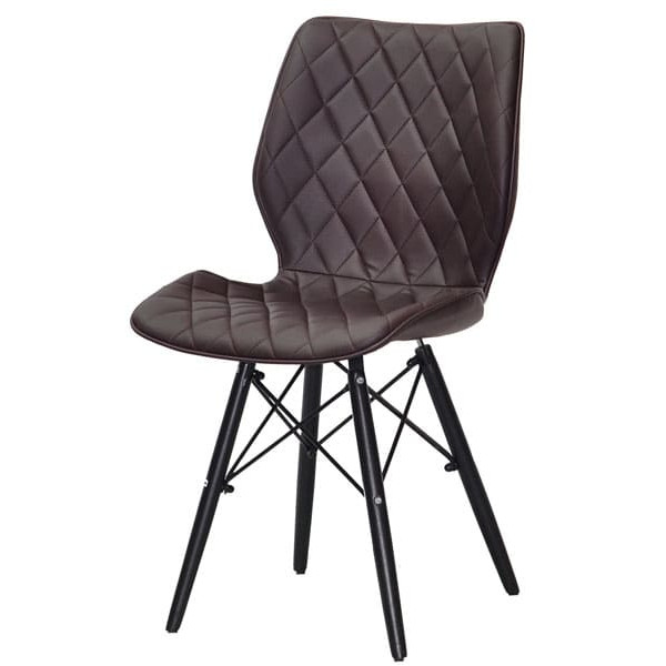 Стул Onder Mebli Nolan BK Коричневый 1015 Экокожа-1