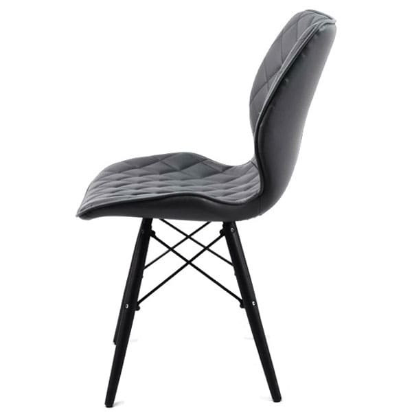 Стул Onder Mebli Nolan BK Серый 1001 Экокожа-3