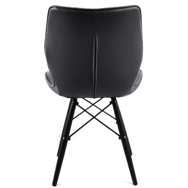 Стул Onder Mebli Nolan BK Серый 1001 Экокожа-4