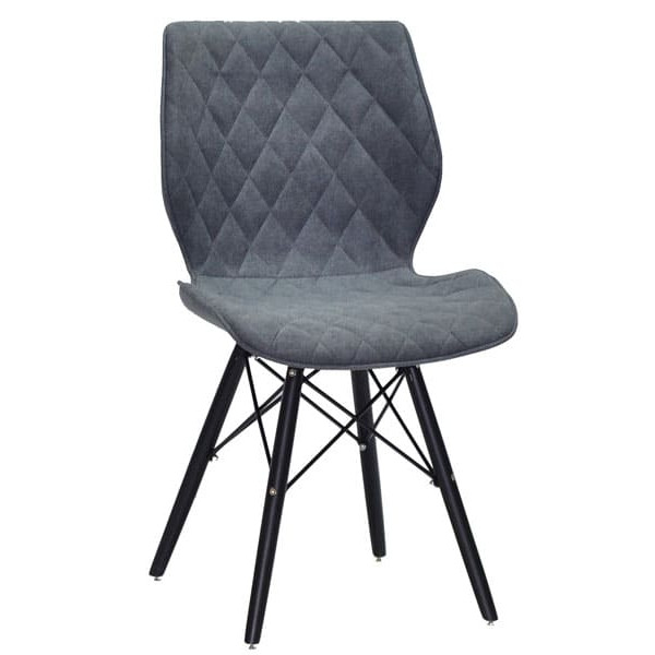 Стілець Onder Mebli Nolan BK Світло-сірий SH-1 Шеніл-0